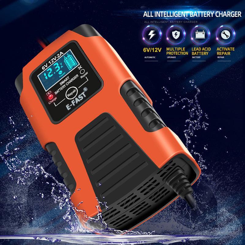 6V 12V Battery Charger Maintainer - Car Motorcycle Lawn Mower Repair