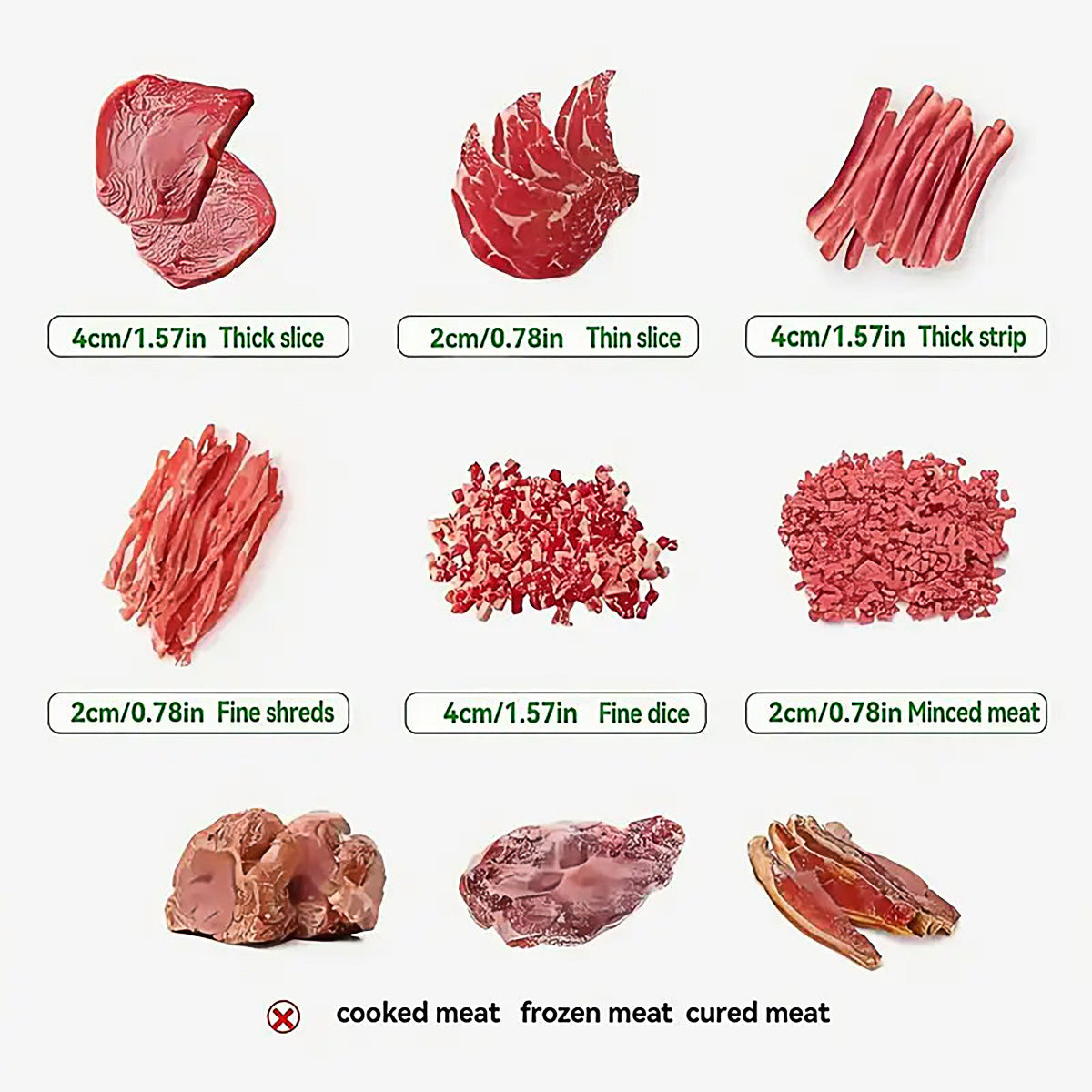 Meat Slicer Cutter Multifunctional Fresh Meat Cutting Tool for Household Kitchen