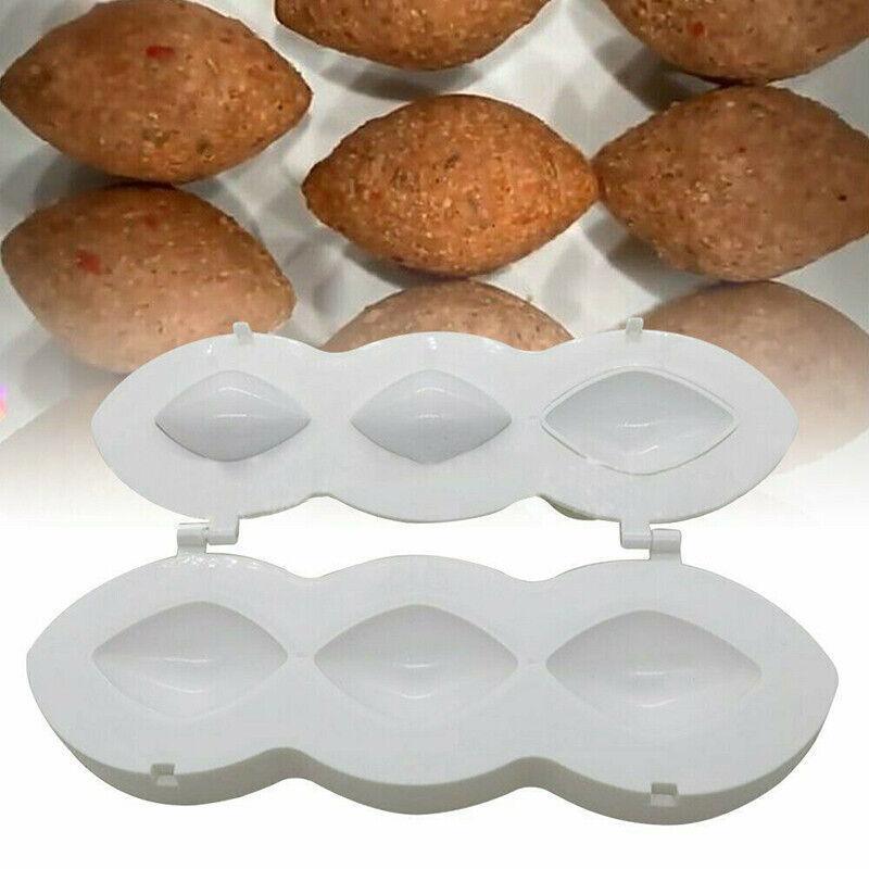 Meatball Maker Manual Meatloaf Mold Kibbeh Maker Press Minced Processor Tool - 9 Holes Clear