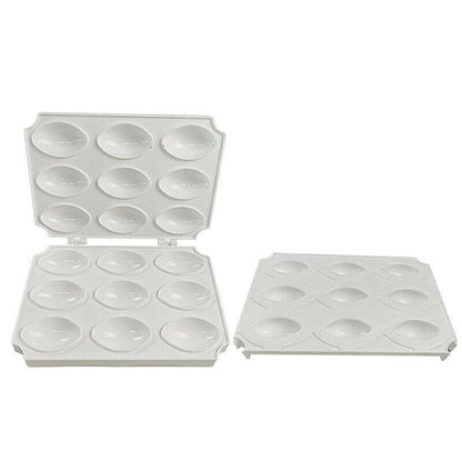 Meatball Maker Manual Meatloaf Mold Kibbeh Maker Press Minced Processor Tool - 9 Holes White