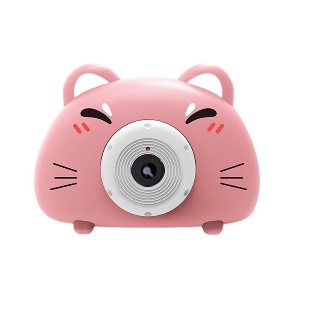 Acousto Optic Bubble Machine Camera Animal-Shaped With Light Music Toy Gift - Bear