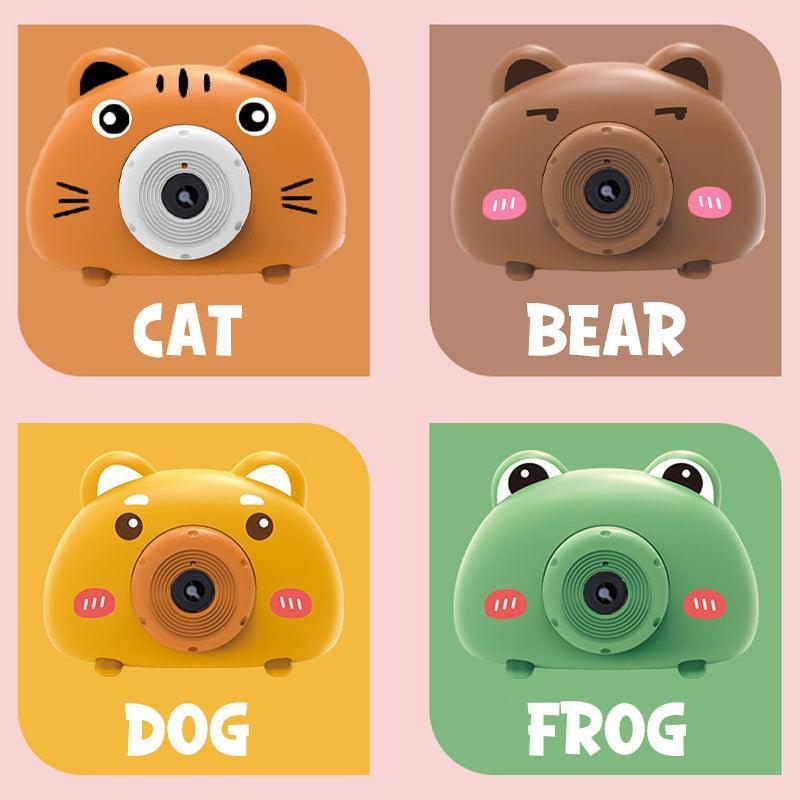 Acousto Optic Bubble Machine Camera Animal-Shaped With Light Music Toy Gift - Dog