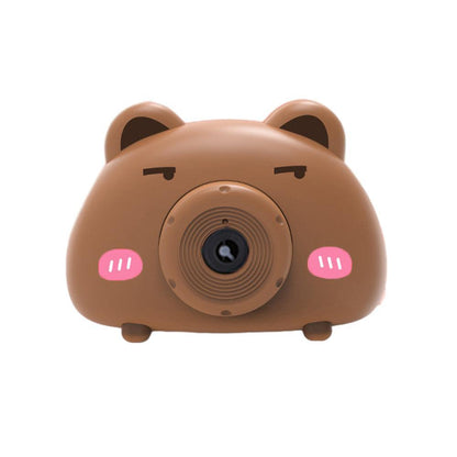 Acousto Optic Bubble Machine Camera Animal-Shaped With Light Music Toy Gift - Frog