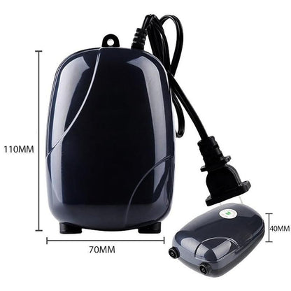 Quiet Fish Tank Oxygen Air Pump Aquarium Aerator Adjustable Airflow Fish Supply