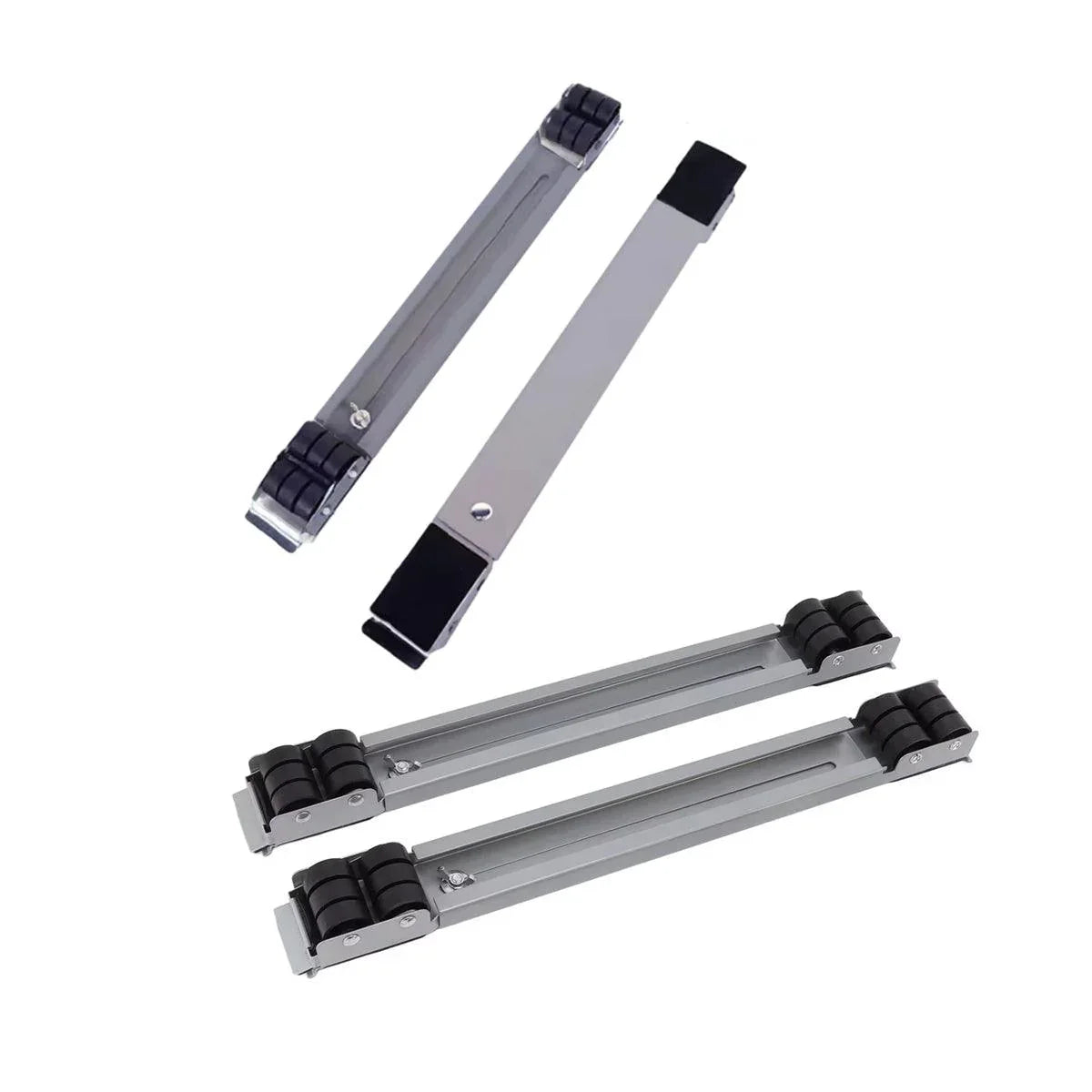 2pcs Adjustable Refrigerator Washing Machine Base Stand Movable Support Shelf - Grooved - Mekamart Australia