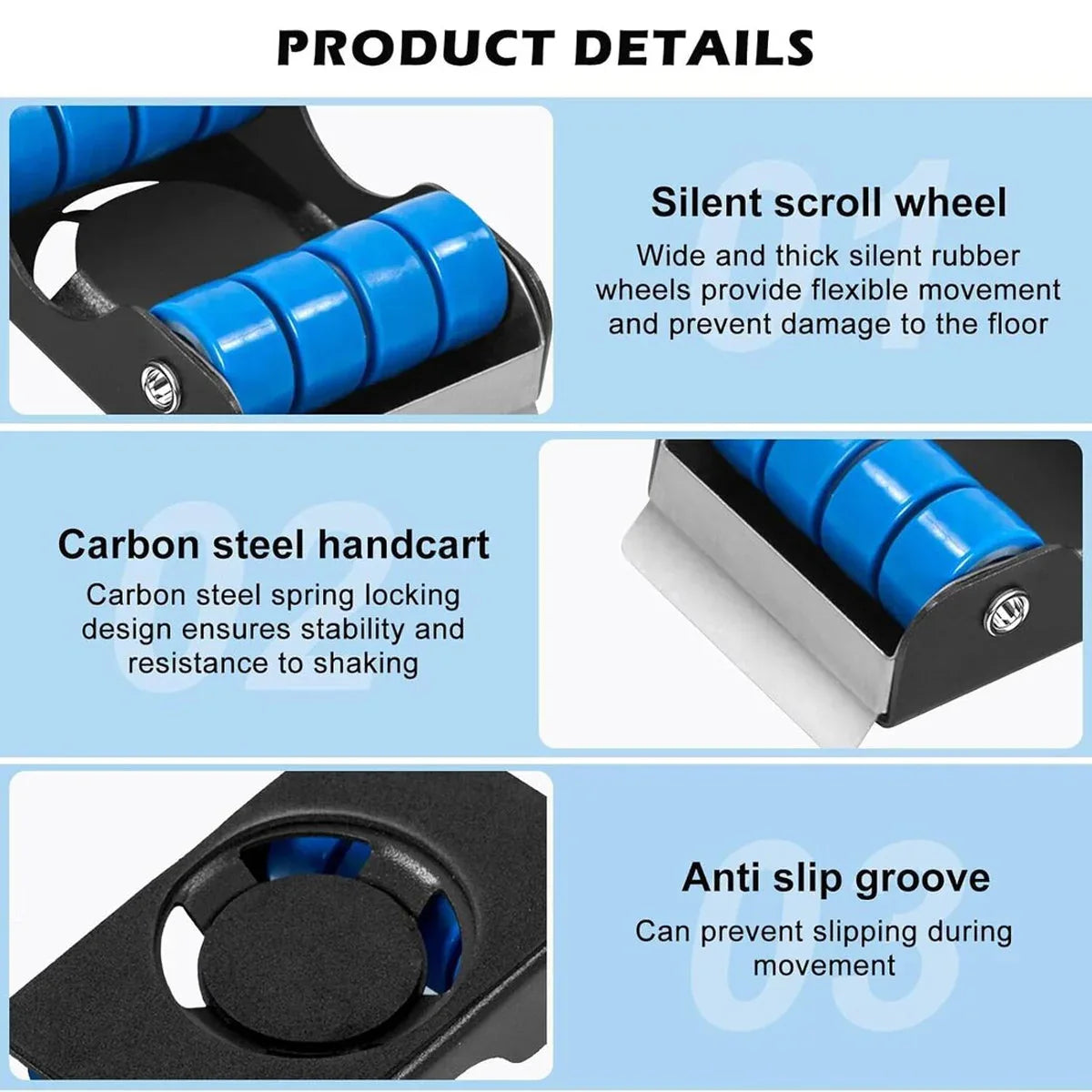 4pcs Movable Washing Machine Stand Furniture Moving Bracket Appliance Roller - Mekamart Australia