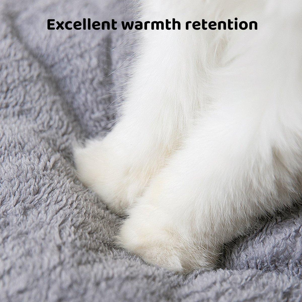 Removable Washable Pet House Four Seasons Cat Enclosed House - Grey-L