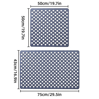 Extra Large Non-Slip Bathroom Mat Anti-Drop Shower Floor Mat Bath Rug Soft Touch - 43-75cm