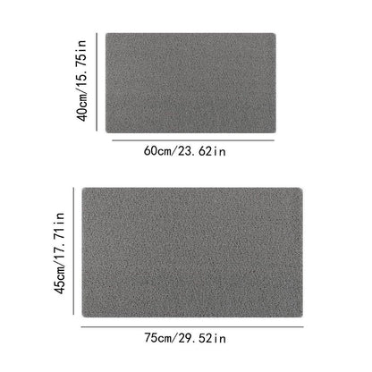 Anti Slip Bathroom Mat Non Slip Shower Floor Mat Quick Dry Soft Comfortable Rug - Grey-40x60cm