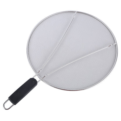 Stainless Steel Mesh Cover Anti Scald Filter Screen Anti Splash Lid For Kitchen - 29cm