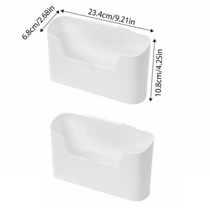 2PCS Wall Mounted Storage Rack Kitchen Bathroom Cabinet Door Sundries Holder