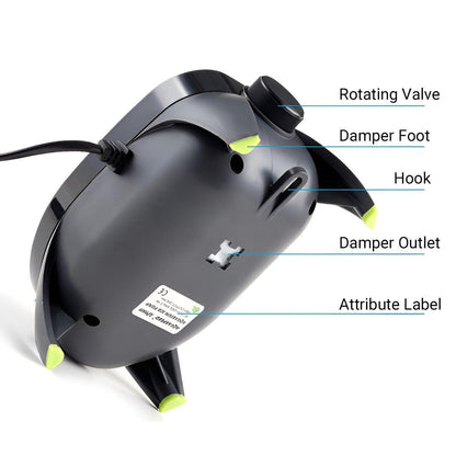 Quiet Fish Tank Oxygen Pump Aquarium Air Stone Aerator Oxygenator Water Filter - 8W