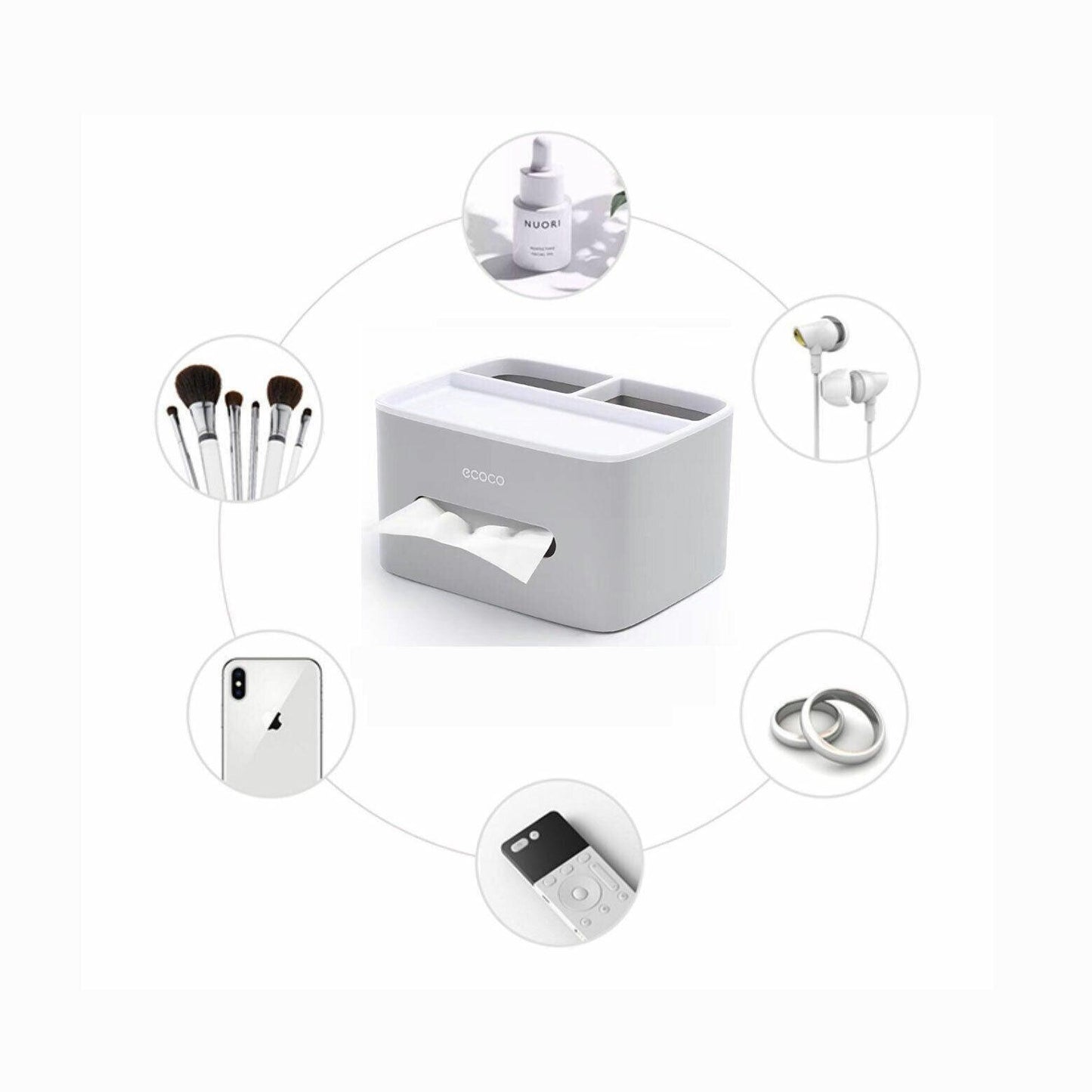 Tissue Box Cover Table Napkin Paper Case Car Holder Storage Organizer Dispenser