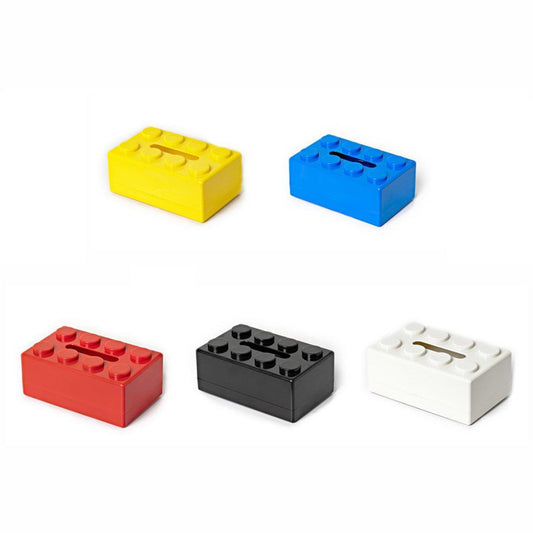 Tissue Box Cover Creative Building Block Cute Napkin Dispenser Holder Home Decor - White