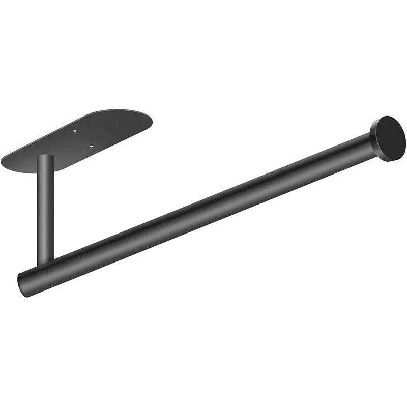 Kitchen Hanger Paper Roll Cabinet Towel Holder Organizer Rack Shelf Wall Adhesive - Silver - Mekamart Australia