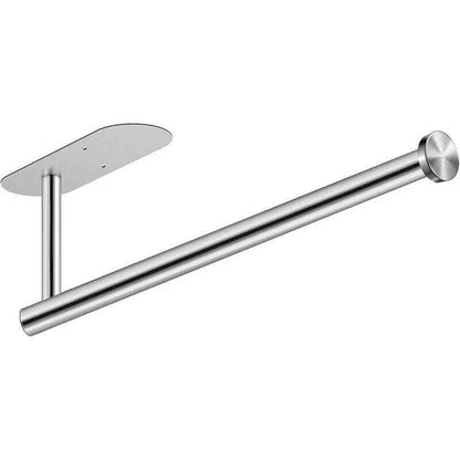Kitchen Hanger Paper Roll Cabinet Towel Holder Organizer Rack Shelf Wall Adhesive - Silver - Mekamart Australia