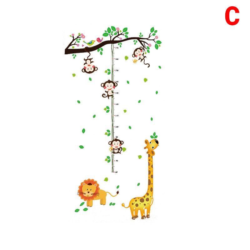 Removable Wall Height Chart Sticker Growth Measurement Ruler Decal for Wall Decor - A