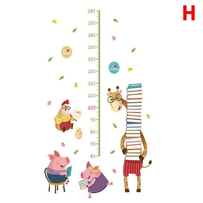 Removable Wall Height Chart Sticker Growth Measurement Ruler Decal for Wall Decor - A