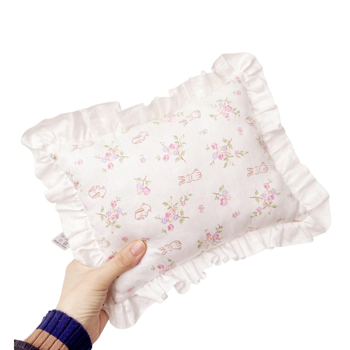 Lace Cat Pillow Soft Pet Cushion for Sleeping Comfortable Kitty Bed Cushion - White Strawberry