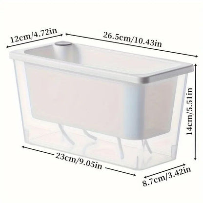 Balcony Vegetable Pot Planter Lazy Self Priming Flower Pot for Indoor Gardening - White