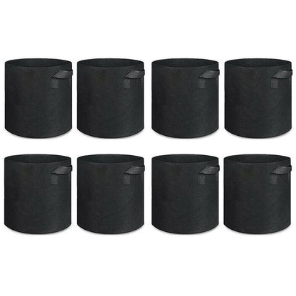 10 Pack Breathable Fabric Plant Grow Pots 2 to 20 Gallon Sizes - 10 Gallon-10PCS