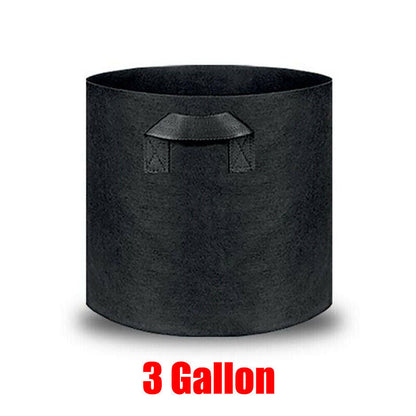 10 Pack Breathable Fabric Plant Grow Pots 2 to 20 Gallon Sizes - 10 Gallon-10PCS