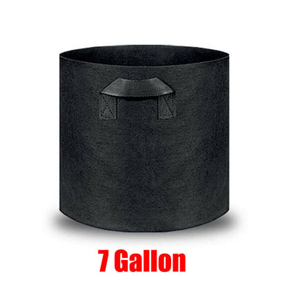 10 Pack Breathable Fabric Plant Grow Pots 2 to 20 Gallon Sizes - 10 Gallon-10PCS