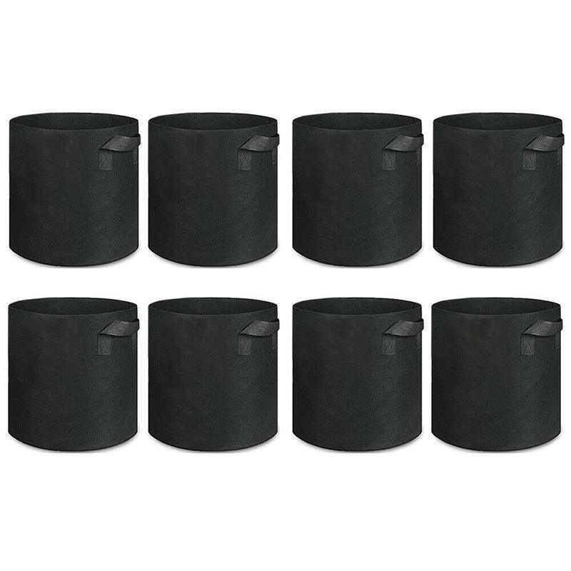 10 Pack Breathable Fabric Plant Grow Pots 2 to 20 Gallon Sizes - 20 Gallon-10PCS