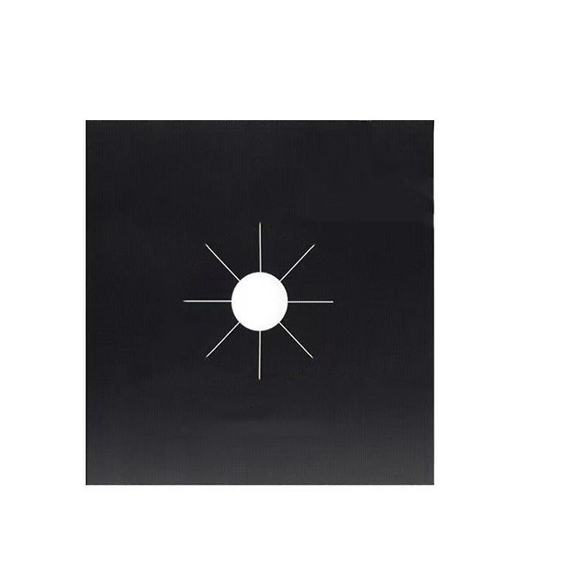 Gas Stove Burner Covers Reusable Hob Protectors Non Stick Liner Pad 4 Pcs - 4 PCS Black
