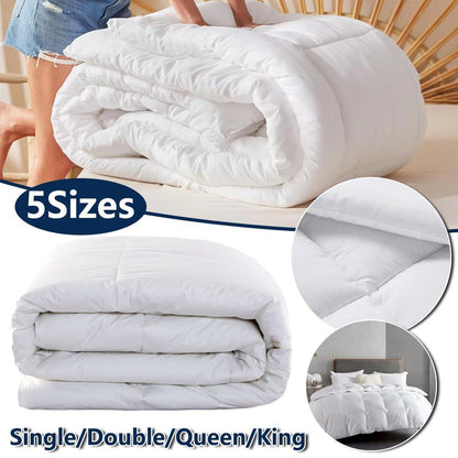 Luxury Hotel Quilt Core – Soft Microfiber Down Alternative Comforter for All Seasons - 180x210cm-Cotton