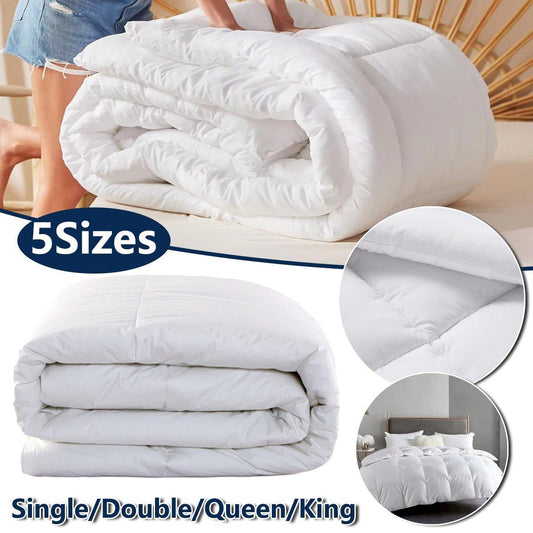 Luxury Hotel Quilt Core – Soft Microfiber Down Alternative Comforter for All Seasons - 245x210cm-Brushed