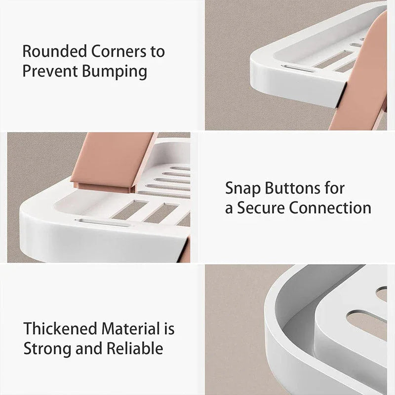 2/3 Tier Removable Shoe Rack Folding Storage Shelf Simple Space Saving Organizer - 2Tier-Pink - Mekamart Australia