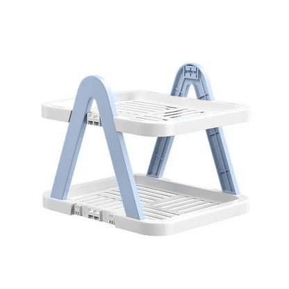 2/3 Tier Removable Shoe Rack Folding Storage Shelf Simple Space Saving Organizer - 3Tier-Pink - Mekamart Australia