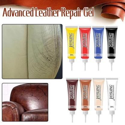 dvanced Leather Repair Gel Kit Filler for Sofa Auto Interior and Scratch Restoration - Cherry
