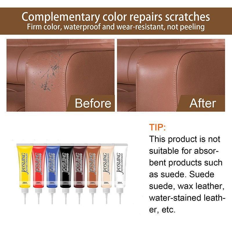 dvanced Leather Repair Gel Kit Filler for Sofa Auto Interior and Scratch Restoration - Yellow
