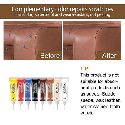 dvanced Leather Repair Gel Kit Filler for Sofa Auto Interior and Scratch Restoration - Yellow