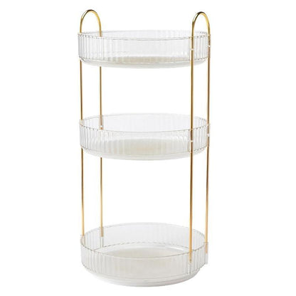 Rotating Cosmetic Organiser Home Storage Shelf Box for Makeup and Beauty Product - Green