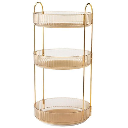 Rotating Cosmetic Organiser Home Storage Shelf Box for Makeup and Beauty Product - Green