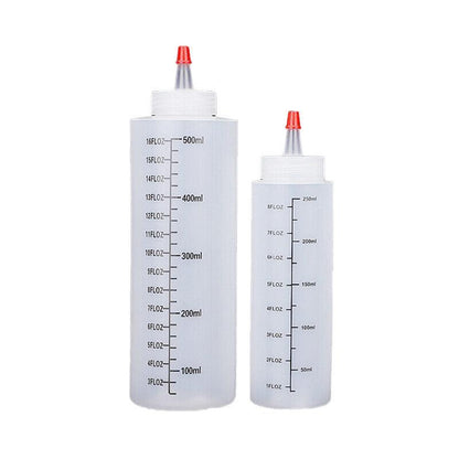 Squeeze Condiment Dispenser Bottles 250ml 500ml Sauce Craft Use Set of 6 - 250ML