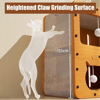 Wear-resistant Cat Scratch Board House Four Seasons Cat Climbing Tower Toy Nest