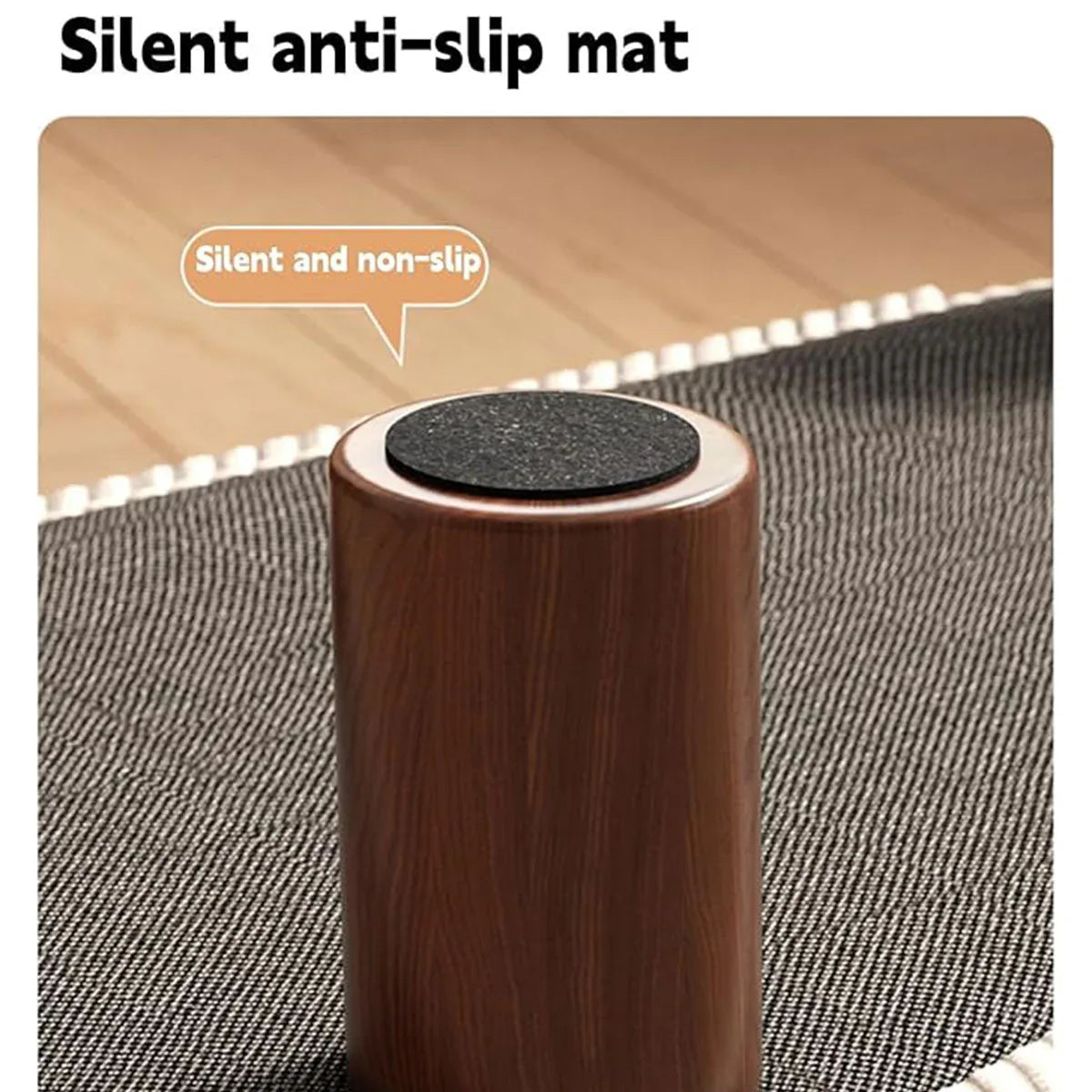 Small Stool for Home Simple Shoe Changing Low Seat Stool Wooden Household Use - Orange - Mekamart Australia