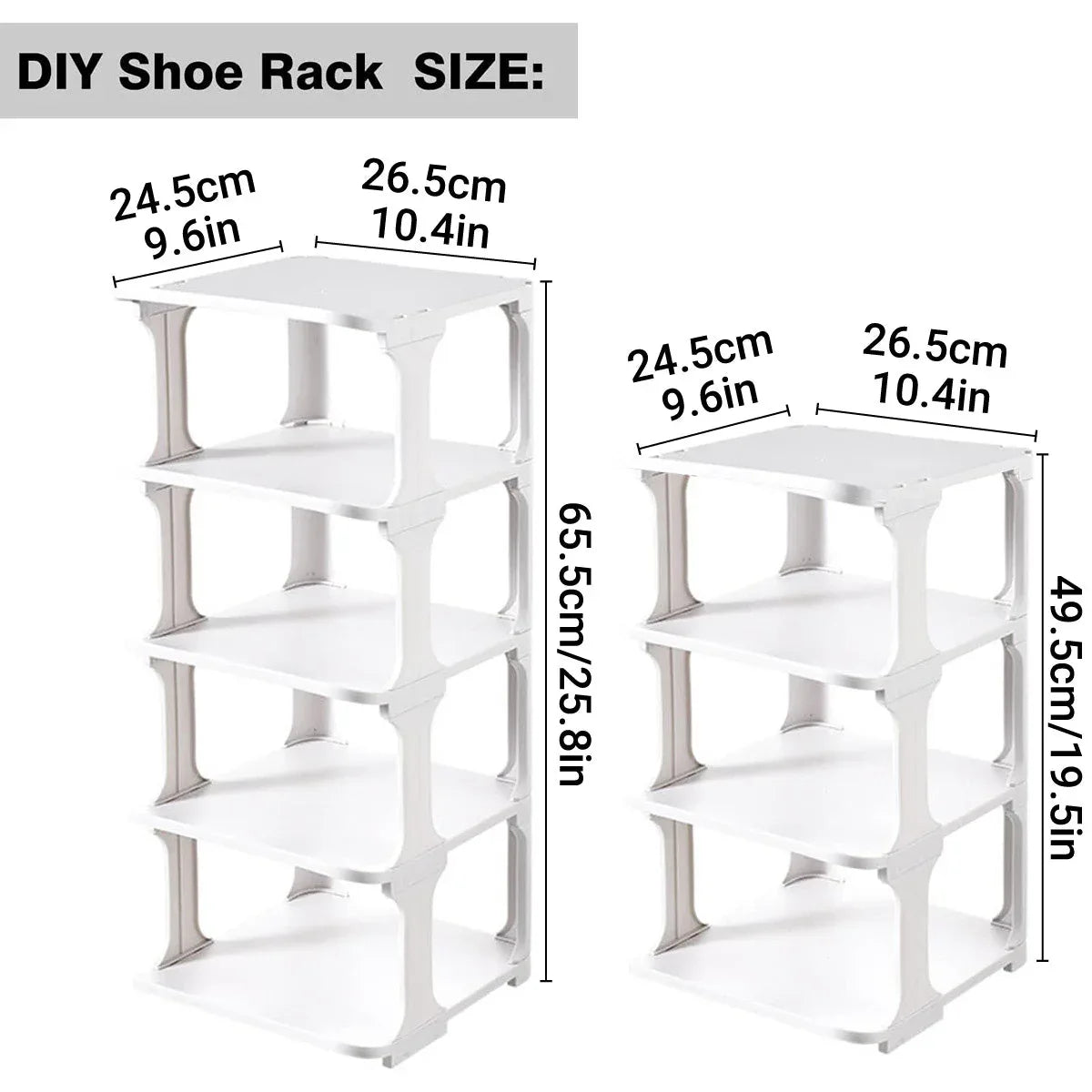 4/5Tier Shoe Rack Organizer Shelf Space Saving Storage Stand For Entryway Home - 5-Tier - Mekamart Australia