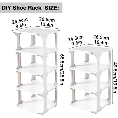 4/5Tier Shoe Rack Organizer Shelf Space Saving Storage Stand For Entryway Home - 5-Tier - Mekamart Australia