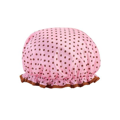 Woman Shower Cap Reusable Long Hair Large Turban Bathroom Waterproof Hair Cap - Streak