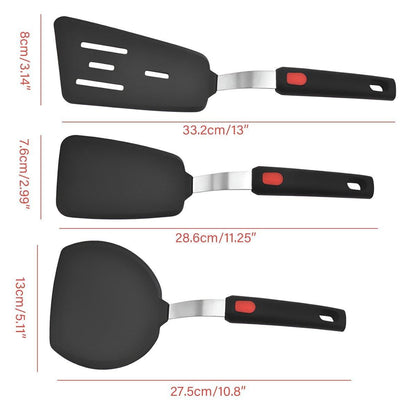 3PCS Silicone Spatula Kitchenware Silicone Cooking Spatula Kitchen Tool Set