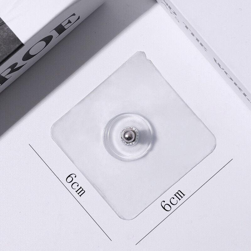 10X Punch-Free Adhesive Wall Hanging Hooks - 12mm - Mekamart Australia