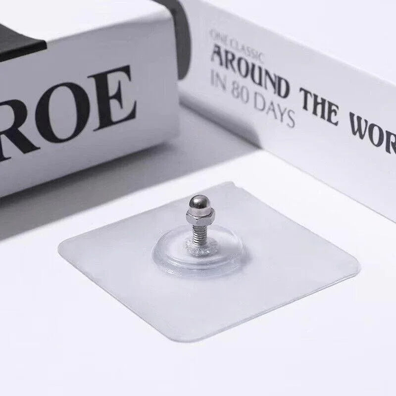 10X Punch-Free Adhesive Wall Hanging Hooks - 12mm - Mekamart Australia