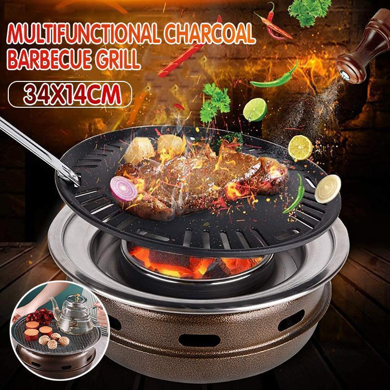 Multifunctional Charcoal Barbecue Grill Household Korean BBQ Grill Port - Mekamart Australia