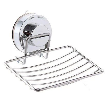 Shower Bar Holder Suction Basket Wall Mounted Stainless Steel Bathroom Soap Dish - Double Layer - Mekamart Australia