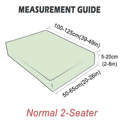 Stretch Sofa Slipcover 4 Seasons Universal Couch Protector Elastic Fabric Cover - Double-Black